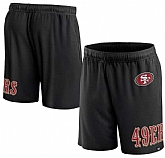 Men's San Francisco 49ers Black Shorts,baseball caps,new era cap wholesale,wholesale hats